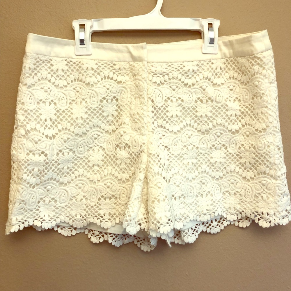 NWT Joe Fresh Off White Lace Shorts